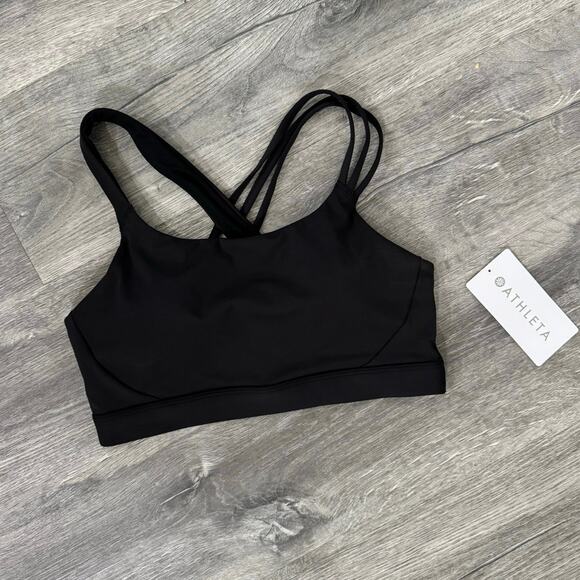 NWT Athleta Train Free Sports Bra D-DD Black Size Medium - Picture 2 of 8